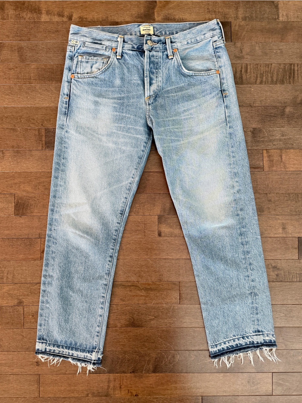 Citizens of Humanity Emerson Crop Slim Boyfriend Jeans - Size 26